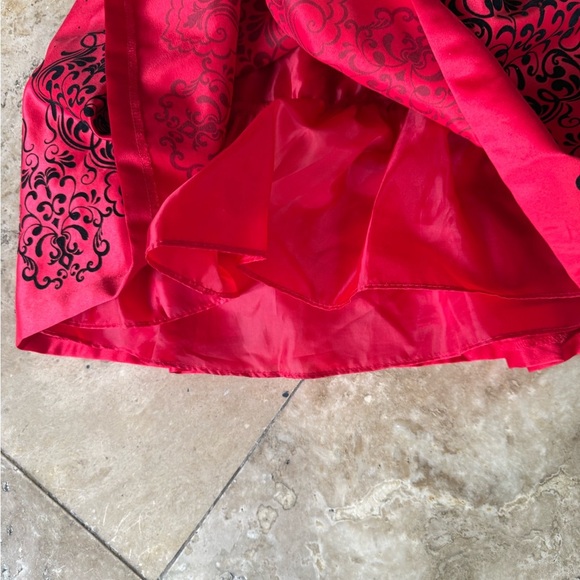 Bonnie Jean, little girl 6X red and black dress excellent condition - Picture 9 of 12